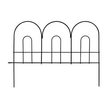 Traliccio Linear 46xh36 cm in Ferro Verniciato Nero - per Aiuole e Giardini