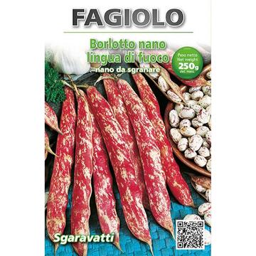 Fagiolo Borlotto Nano Lingua Fuoco 250gr Sgaravatti Marino fa Mercato