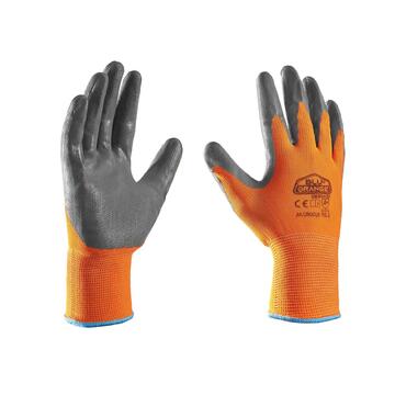 Crocus guanto nitrile 8 arancio/grigio