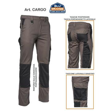 Pantalone tecnico cargo XL grigio/nero Marino fa Mercato