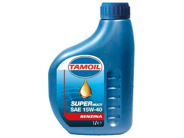 Olio motore minerale Tamoil Super Multifuel 15W40, auto benzina, da 1 litro.