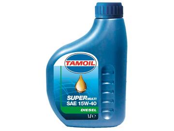 Olio motore minerale Tamoil Super Multifuel 15W40, auto diesel, da 1 litro.