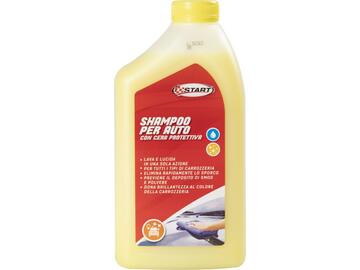 Shampoo con cera per auto da 1 litri.