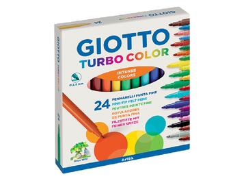 Confezione 24 pennarelli Giotto Turbo color