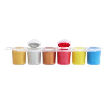 Confezione 6 colori Tempera Metalizzata 25 ml.