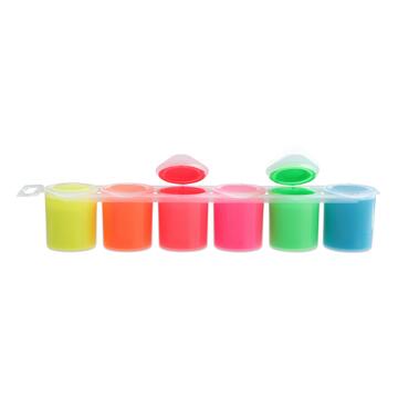 Confezione 6 colori Tempera Fluorescenti 25 ml.