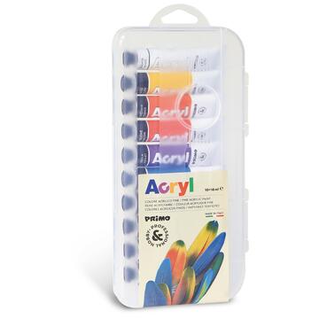 10 Tubetti acrilico fine 18 ml