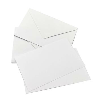 10 biglietti da lettera con busta bianchi M - Marino fa Mercato