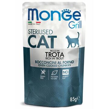 Monge Cat Grill Buste Trota 85gr Marino fa Mercato