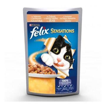 Felix Sensation Salmone e Gamberetti Jelly gr85 Marino fa Mercato