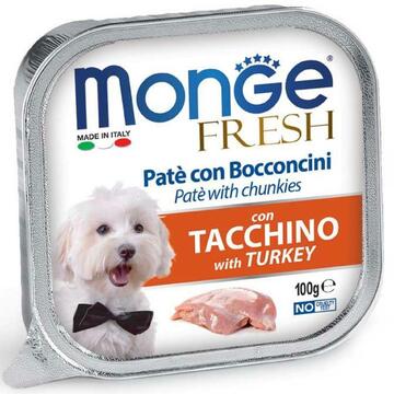 MOnge Dog Fresh Tacchino gr100