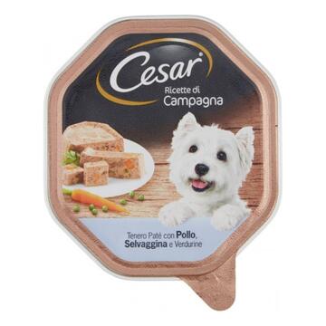 Cesar Ricette di Campagna con Tenero Patè con Pollo, Selvaggina e Verdurine 150 gr Marino fa Mercato
