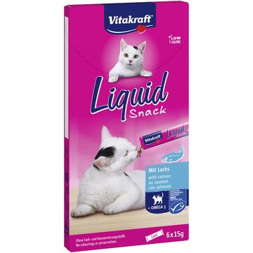 Cat Liquid Snack Con Omega 3 9 Cibo per gatti