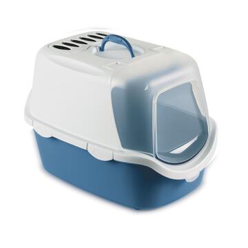 Lettiera chiusa per gatti Cathy Easy Clean blu - Marino fa Mercato