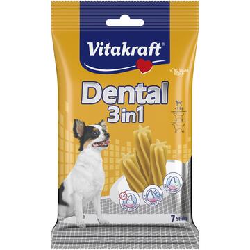 Snack per cura dentale Dental 3 in 1 XS 7 Pezzi per Cani