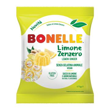 Caramelle Bonelle Limone e Zenzero Vegan Gluten Free 175 gr
