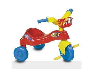 Triciclo Flash con cestino porta oggetti, per far divertire il tuo bambino aiutandolo alla coordinazione motoria. 