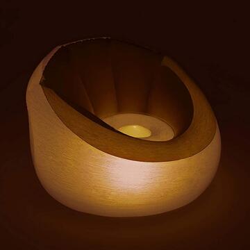 Bestway Pouf Gonfiabile Grande 75086 con Luce LED Integrata... - Marino Fa Mercato