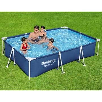 Piscina fuori terra rettangolare Steel Bestway 300x201xh66