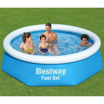 Piscina gonfiabile fuori terra tonda Fast Set da giardino 244x61 Bestway