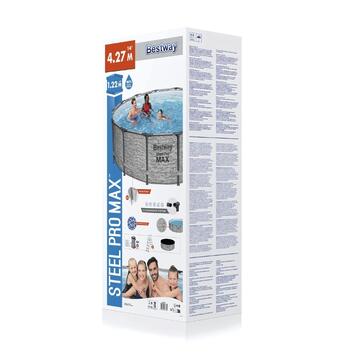 Piscina Steel Max Fuori Terra 427x122 cm Bestway - Marino fa Mercato