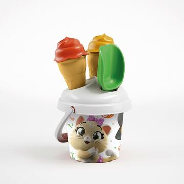 Secchiello gattino con coni gelato