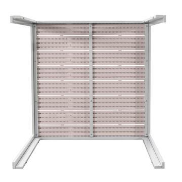 Tavolo da Esterno Quadrato Blow Bianco/Beige 78x78