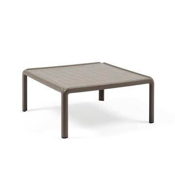 Tavolino Komodo da esterno quadrato, tortora, h33, Nardi
