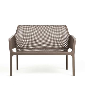 Panchina Net Bench monoblocco tortora da arredo esterno,...