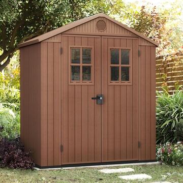 Keter Darwin 6x4 Marrone - Casetta da Giardino - Con... - Marino fa Mercato