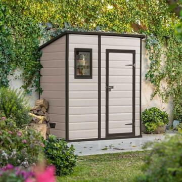 Casetta Manor Pent 6x4 porta attrezzi beige con finestra... - Marino fa Mercato