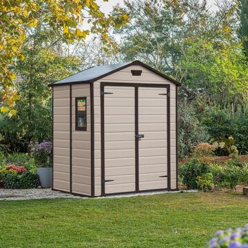 Keter Manor 6x5 Beige - Casetta da Giardino - Con Porta... - Marino fa Mercato