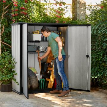 Porta attrezzi High Store da giardino in resina - Keter