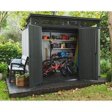 Keter - Casetta da giardino Porta Attrezzi Artisan 9x7 Grigia 277x218x226cm