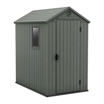 Keter Darwin 4x6 Verde - Casetta da Giardino Porta Attrezzi 125,8x184,5 h205 cm