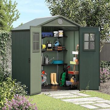 Keter Darwin 6x6 Verde - Casetta da Giardino Porta... - Marino Fa Mercato