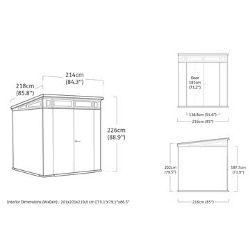 Keter Pent 7x7 Venetian  - Casetta da Giardino - con... - Marino Fa Mercato