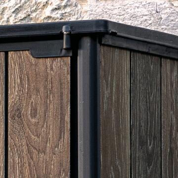Keter Porta Attrezzi Vertical Shed Walnut 1400 lt -... - Marino Fa Mercato