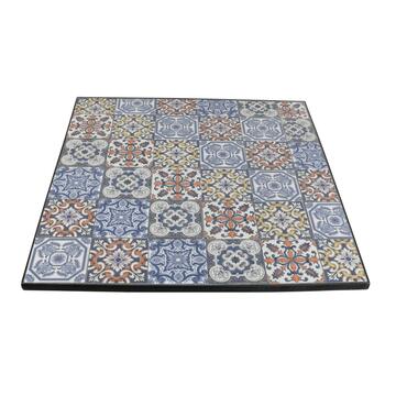 Tavolo Quadrato Maiolica da Esterno in Ferro e Piano... - Marino Fa Mercato