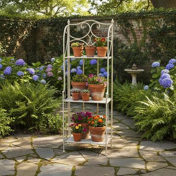 Libreria Vardy con 3 Ripiani 40x25 h118 cm - Shabby... - Marino fa Mercato