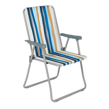 Sedia Fissa da Spiaggia Maya 45x47 h 89cm Fantasia A Righe