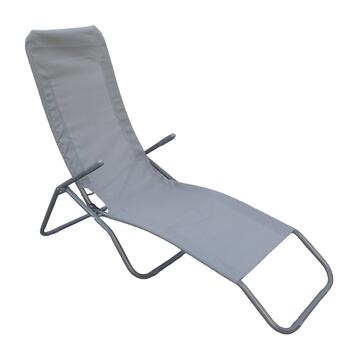 Sdraio da Esterno in Textilene Grigia con Struttura...