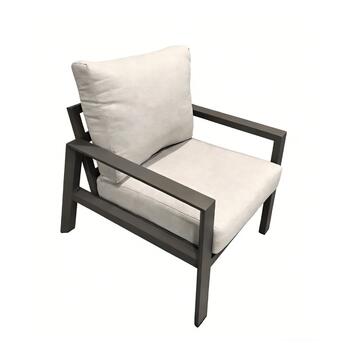 Salotto Misho in Alluminio Grigio - Divano 3 Posti... - Marino Fa Mercato