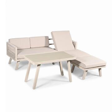 Set Divano Darko 3 Posti con Chaise Longue + Tavolino...