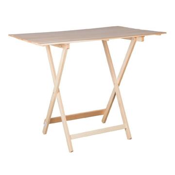 Tavolo pieghevole da pic-nic per esterno in legno naturale 100x60 Marino fa Mercato