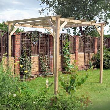 Pergola Eco in Legno per Esterno 3x3mt