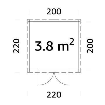 Casetta da Giardino 2,16x2,16 mt in Legno di Abete... - Marino Fa Mercato