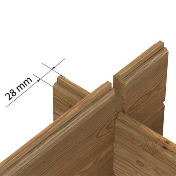 Casetta da Giardino 2,5x2,5 mt in Legno di Abete Impregnato... - Marino Fa Mercato