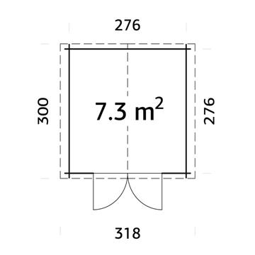 Casetta da Giardino 3x3 mt in Legno di Abete Impregnato... - Marino Fa Mercato