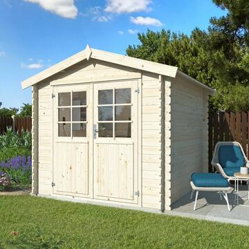 Casetta da Giardino Noemi 2,5x2,5 mt in Legno Naturale di Abete Marino Fa Mercato